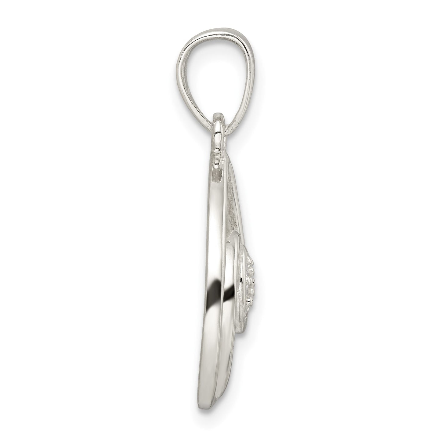 Sterling Silver CZ in Teardrop Pendant and Earrings Set