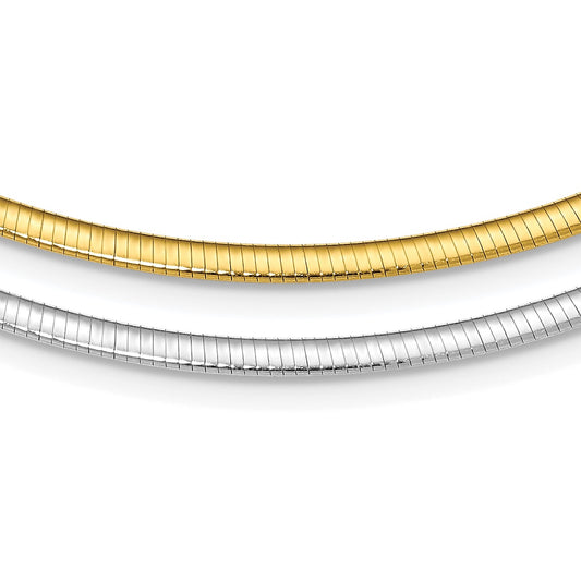 Sterling Silver Flash Gold-plated Reversible 3mm Cubetto Chain