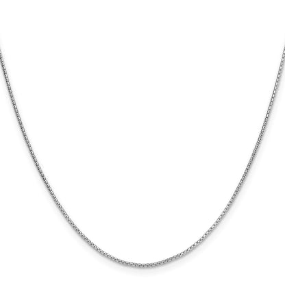 Sterling Silver .95mm Diamond-cut Round Box Chain