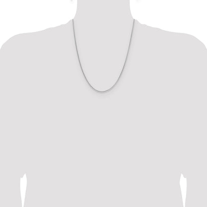 Sterling Silver .95mm Diamond-cut Round Box Chain