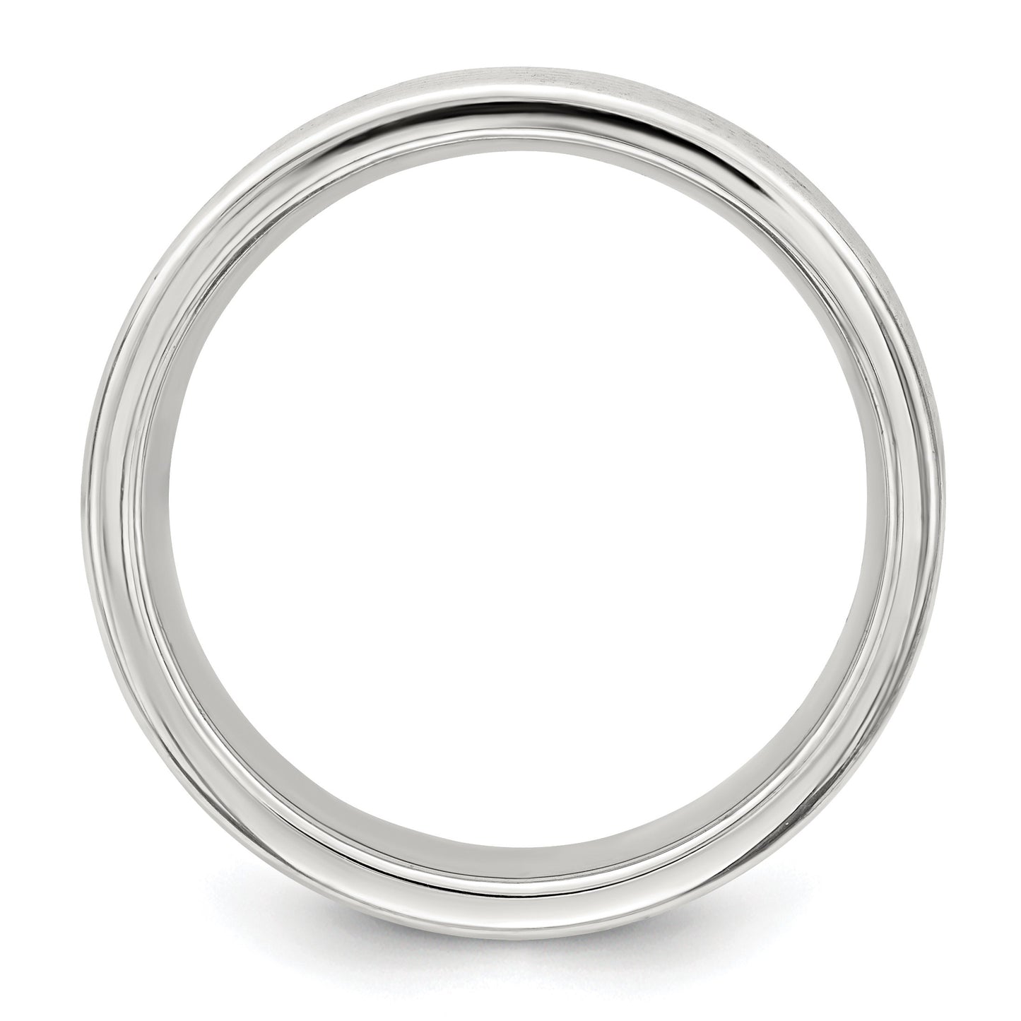 Sterling Silver 7mm Polished 5-Row Fancy Band Size 11