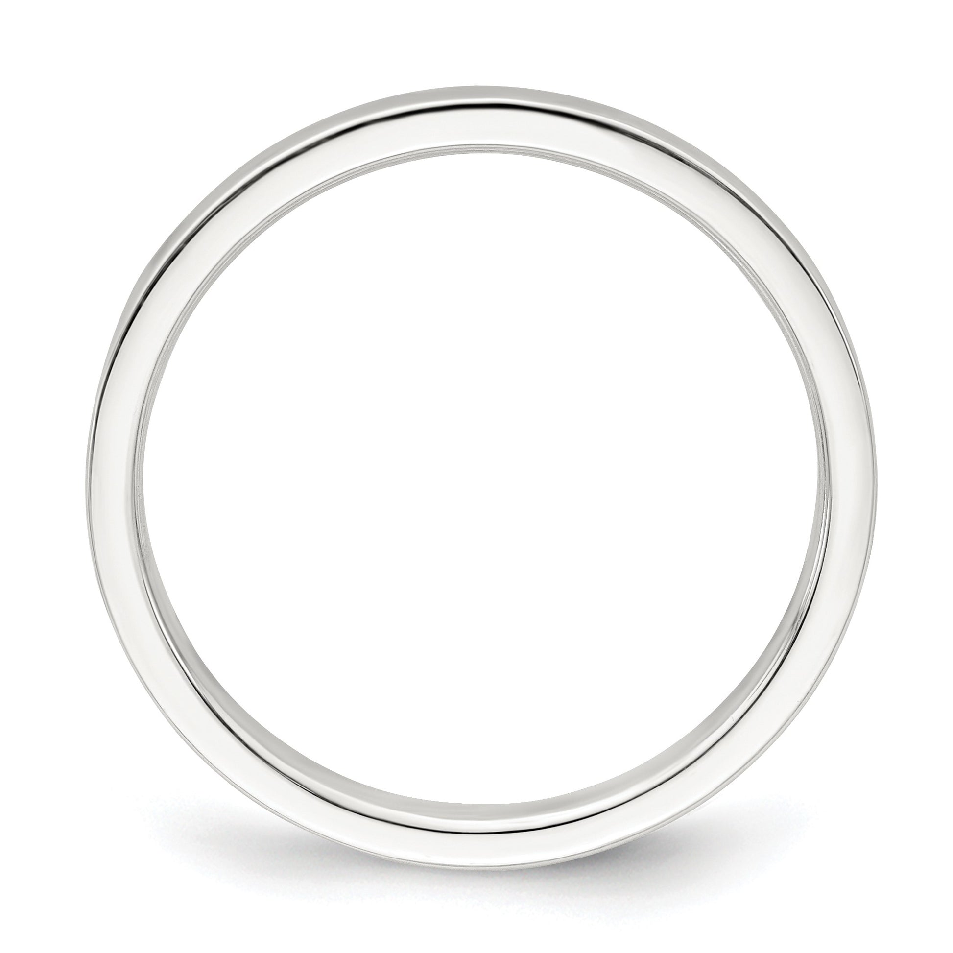 Sterling Silver 2mm Lightweight Flat Size 12 Band