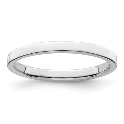Sterling Silver 2mm Lightweight Flat Size 12 Band
