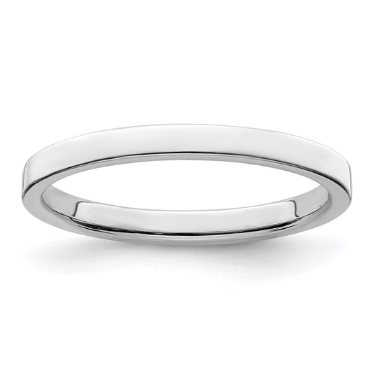 Sterling Silver 2mm Lightweight Flat Size 12 Band