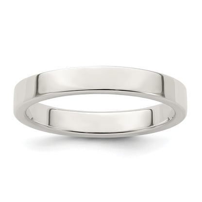 Sterling Silver 3mm Lightweight Flat Size 10.5 Band