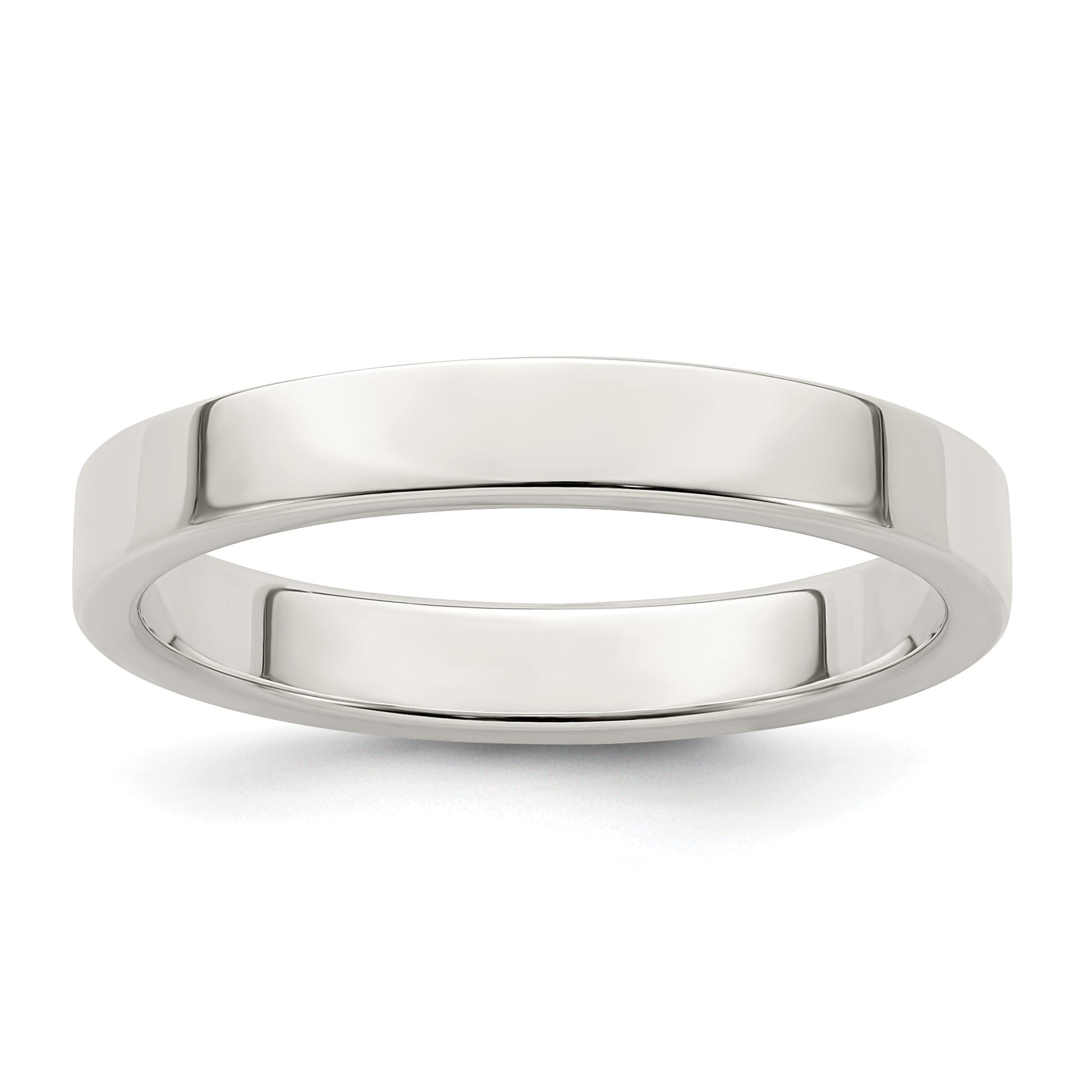 Sterling Silver 3mm Lightweight Flat Size 4.5 Band