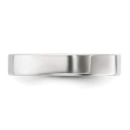 Sterling Silver 4mm Lightweight Flat Size 10.5 Band