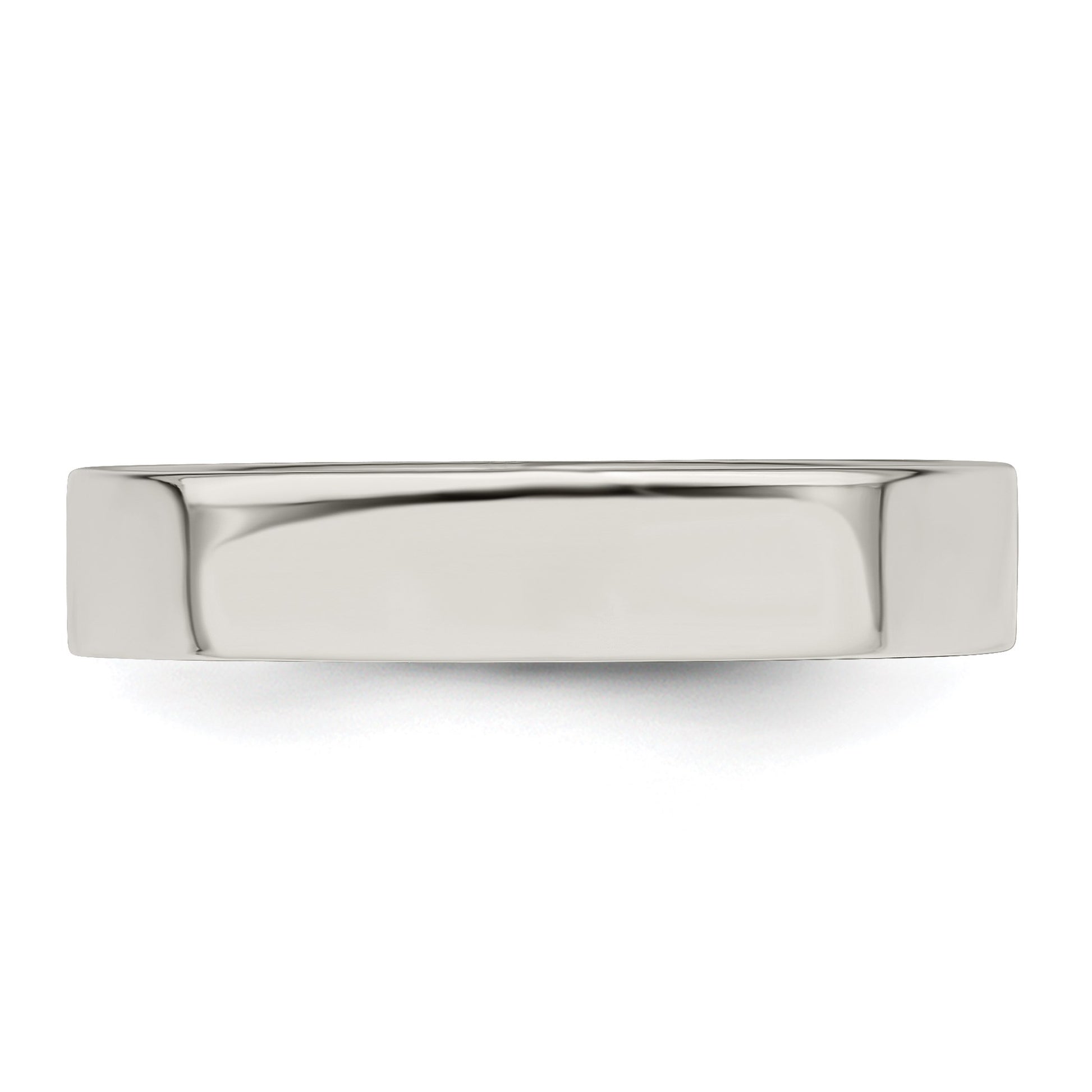 Sterling Silver 4mm Lightweight Flat Size 10.5 Band