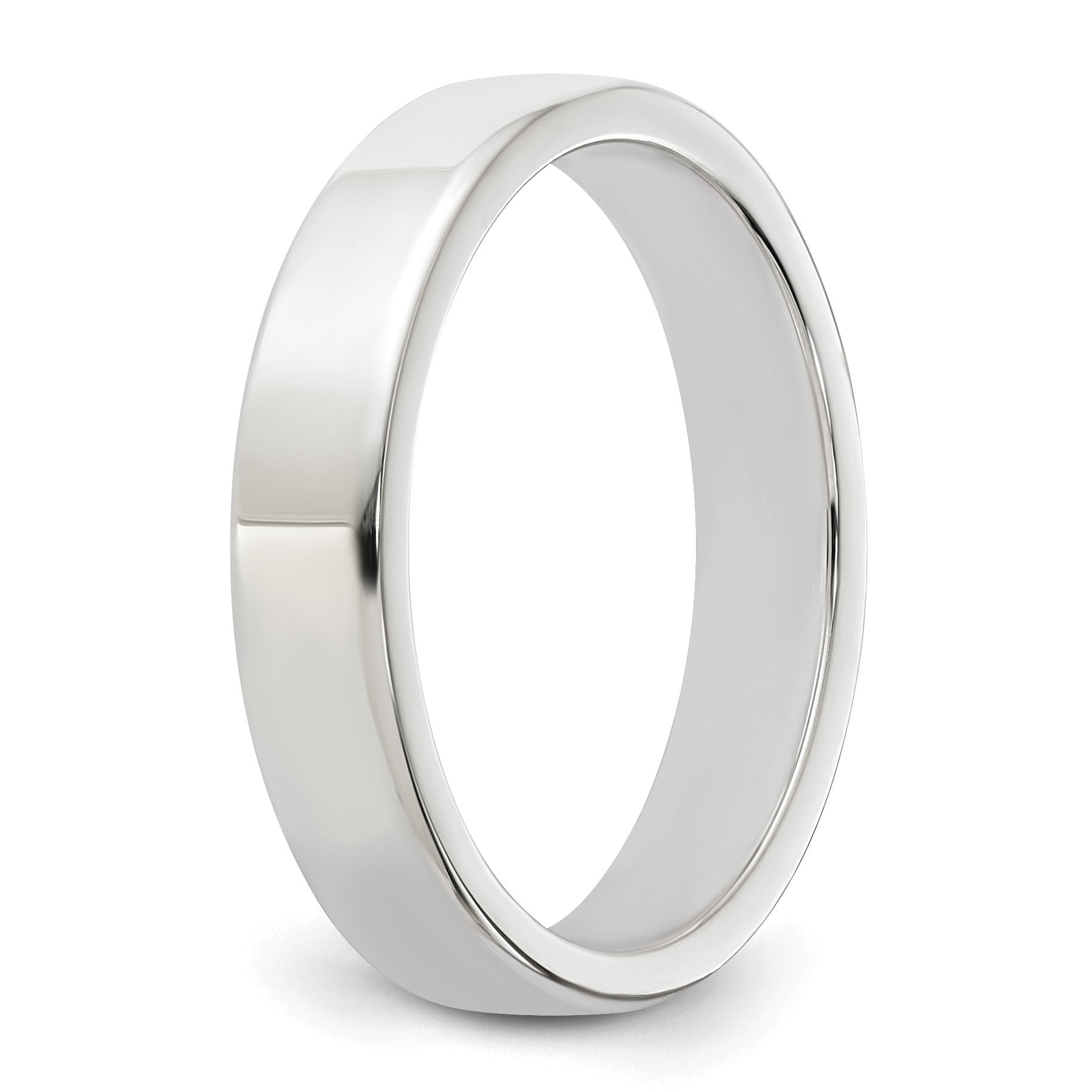Sterling Silver 4mm Lightweight Flat Size 10.5 Band