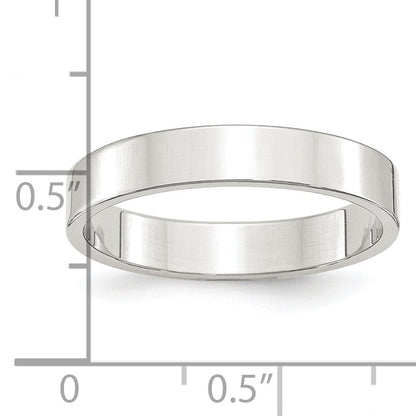 Sterling Silver 4mm Lightweight Flat Size 5.5 Band
