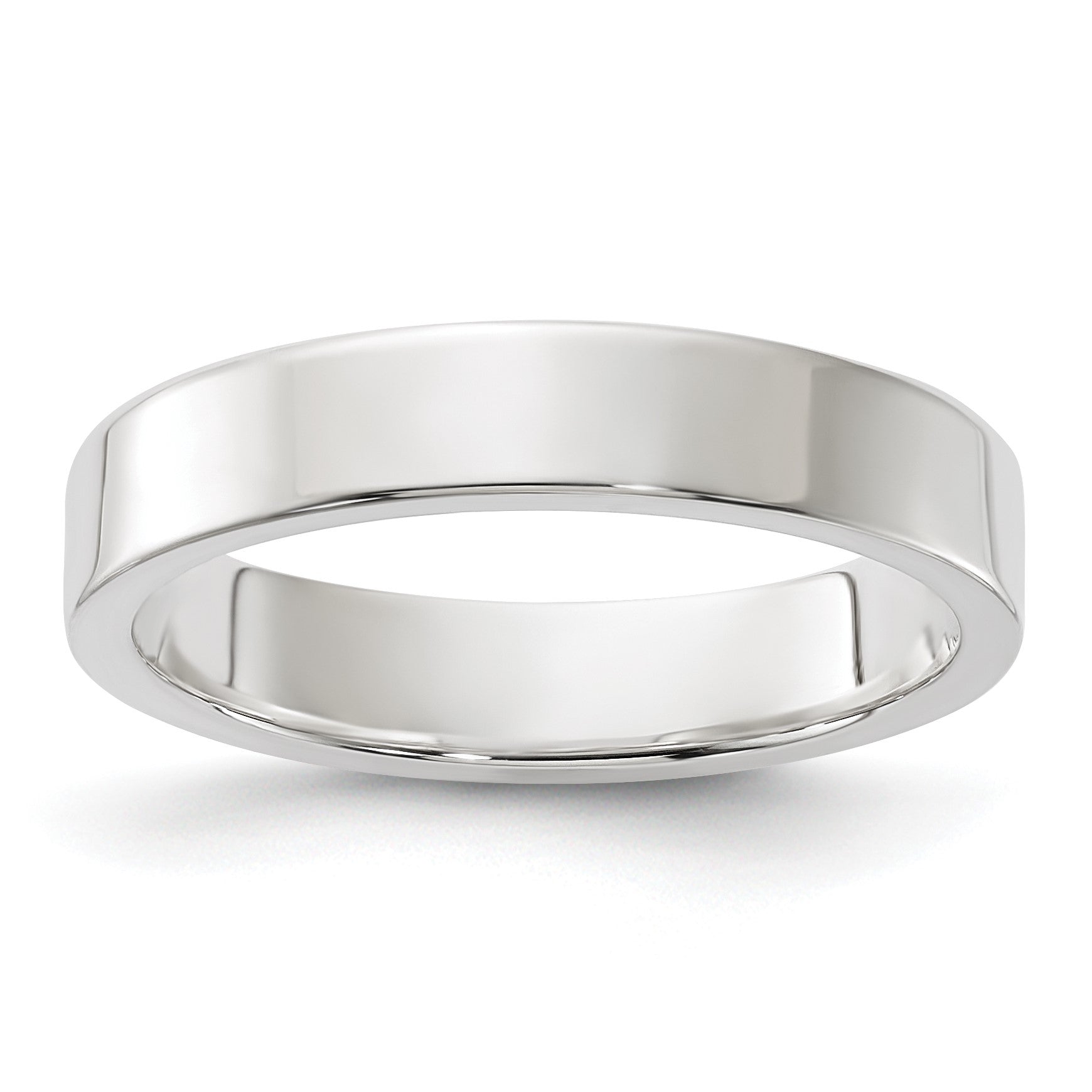 Sterling Silver 4mm Lightweight Flat Size 10.5 Band