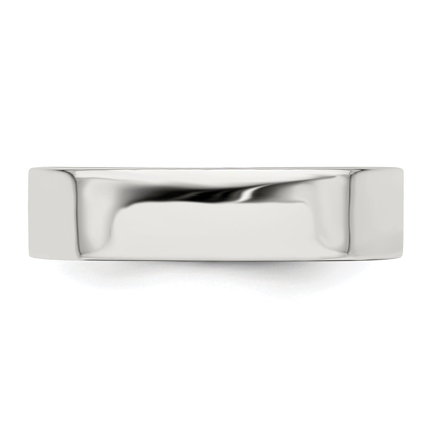 Sterling Silver 5mm Lightweight Flat Size 4.5 Band
