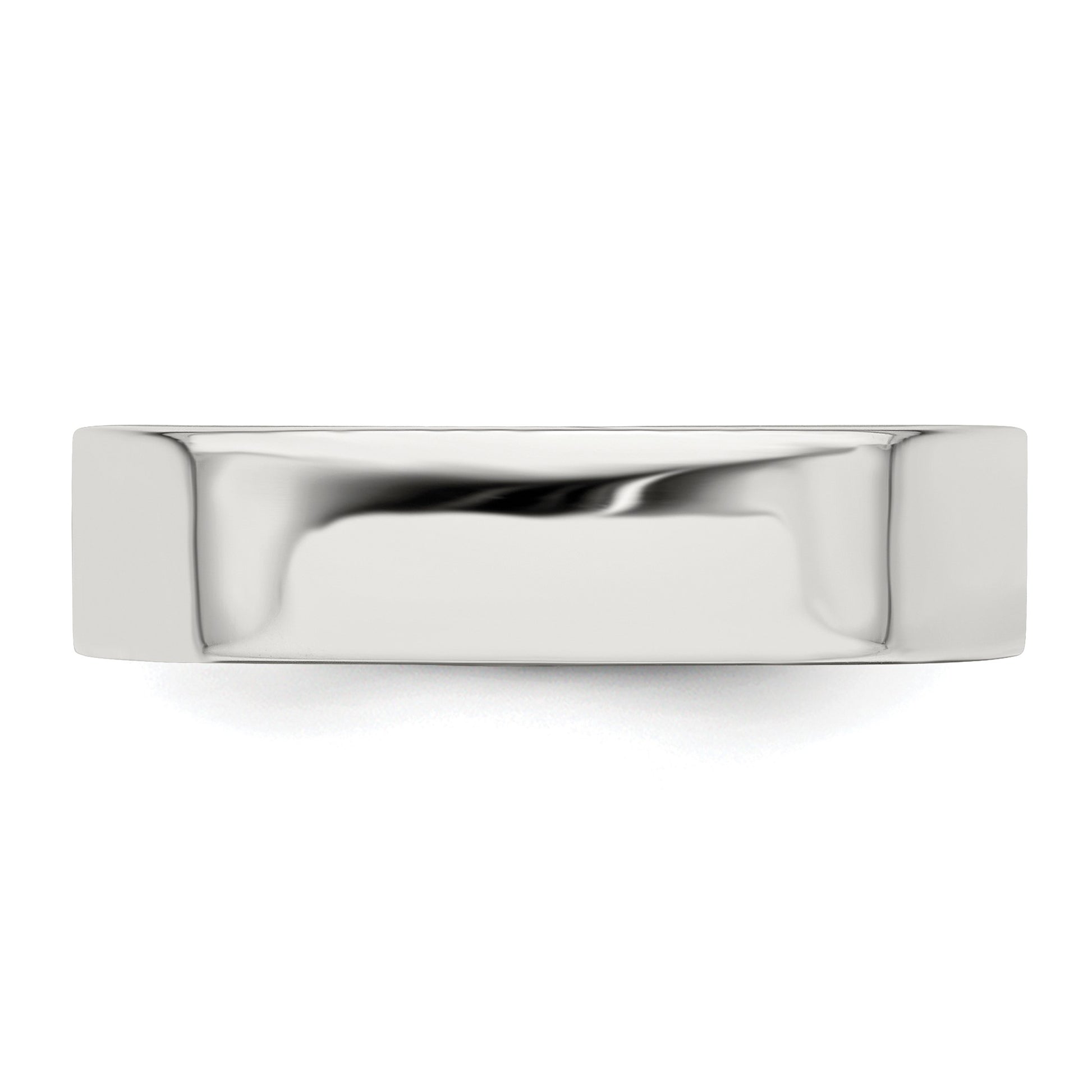 Sterling Silver 5mm Lightweight Flat Size 4.5 Band