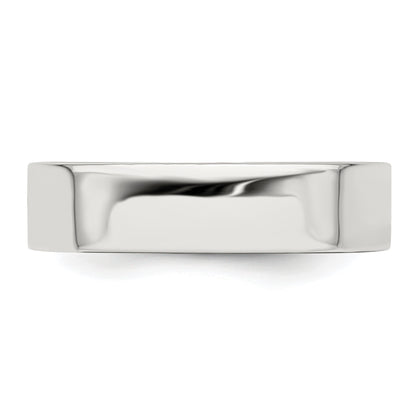 Sterling Silver 5mm Lightweight Flat Size 13.5 Band
