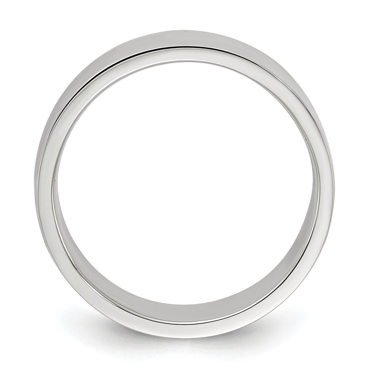 Sterling Silver 6mm Lightweight Flat Size 6.5 Band