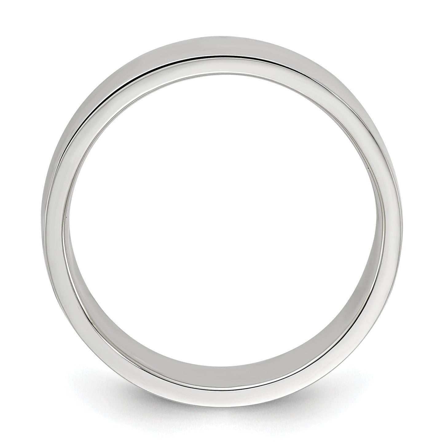 Sterling Silver 6mm Lightweight Flat Size 4.5 Band