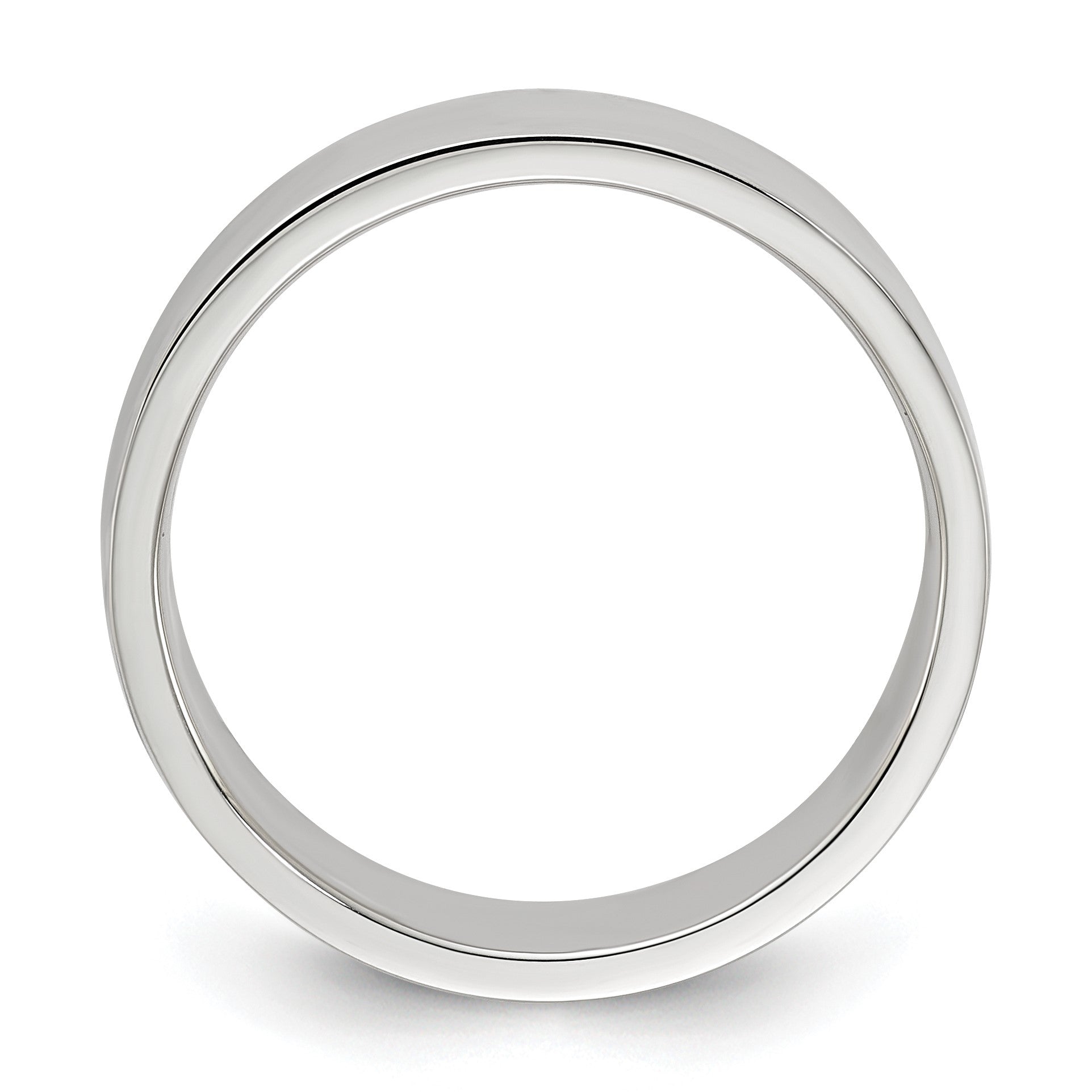 Sterling Silver 6mm Lightweight Flat Size 8 Band