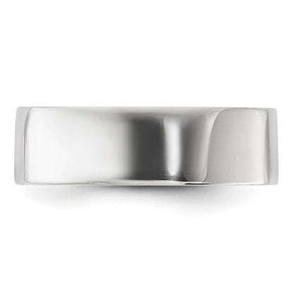 Sterling Silver 6mm Lightweight Flat Size 10.5 Band