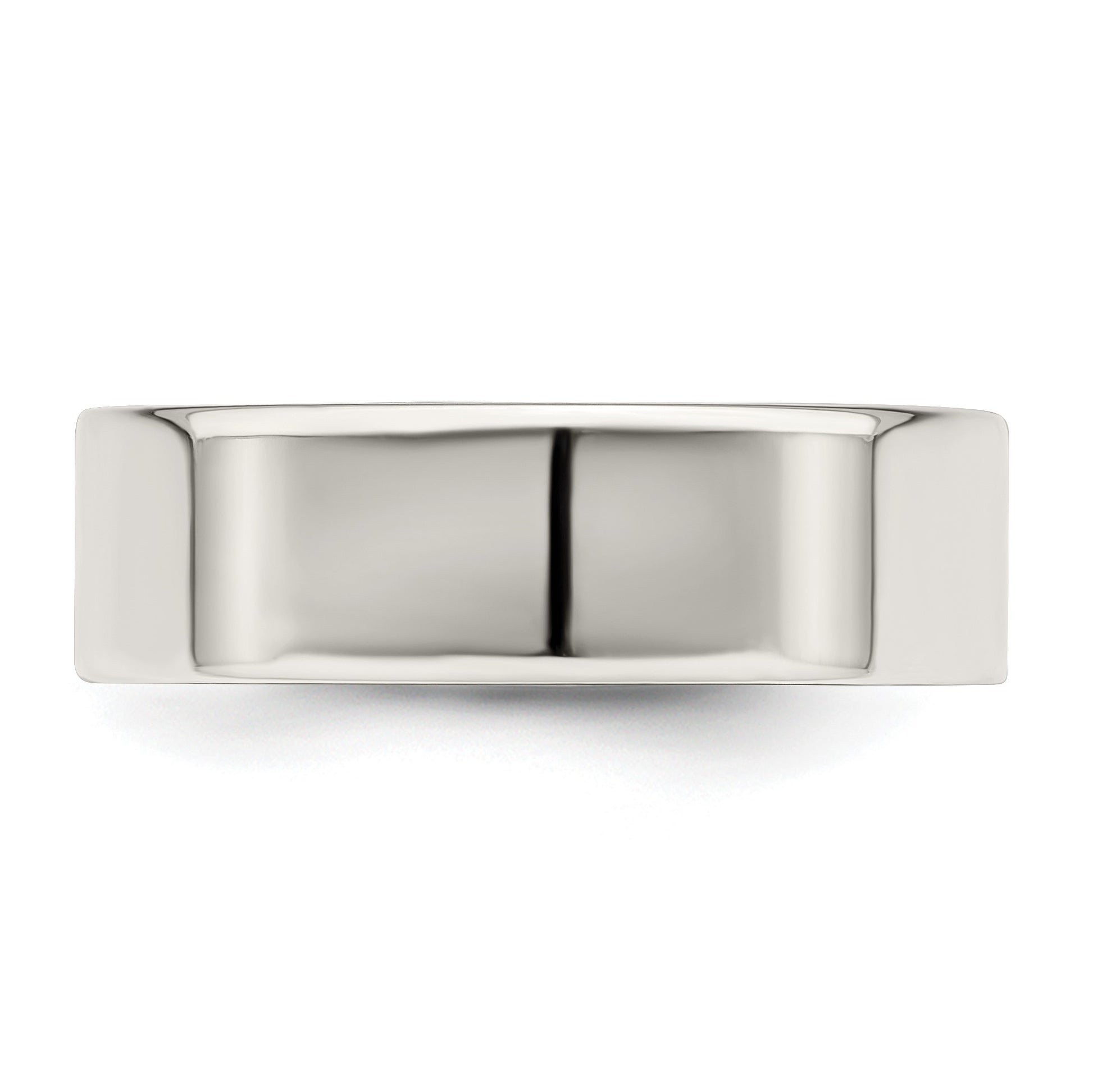 Sterling Silver 6mm Lightweight Flat Size 8 Band