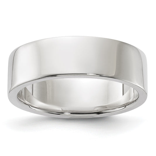 Sterling Silver 6mm Lightweight Flat Size 8.5 Band
