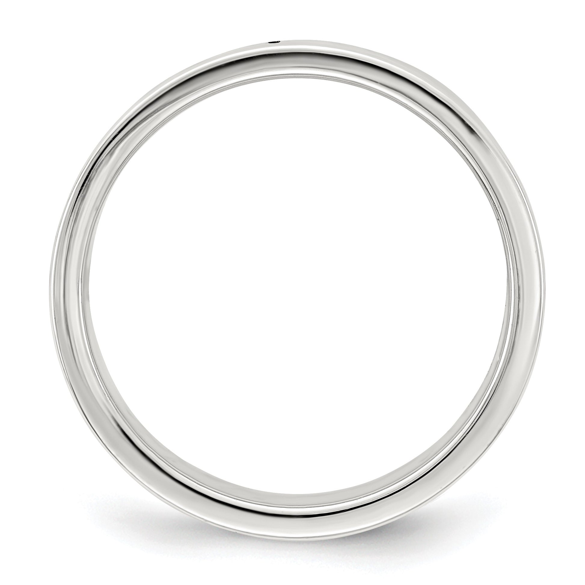 Sterling Silver 7mm Lightweight Flat Size 10 Band