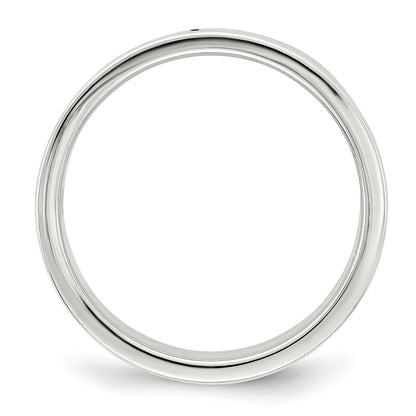 Sterling Silver 7mm Lightweight Flat Size 11 Band