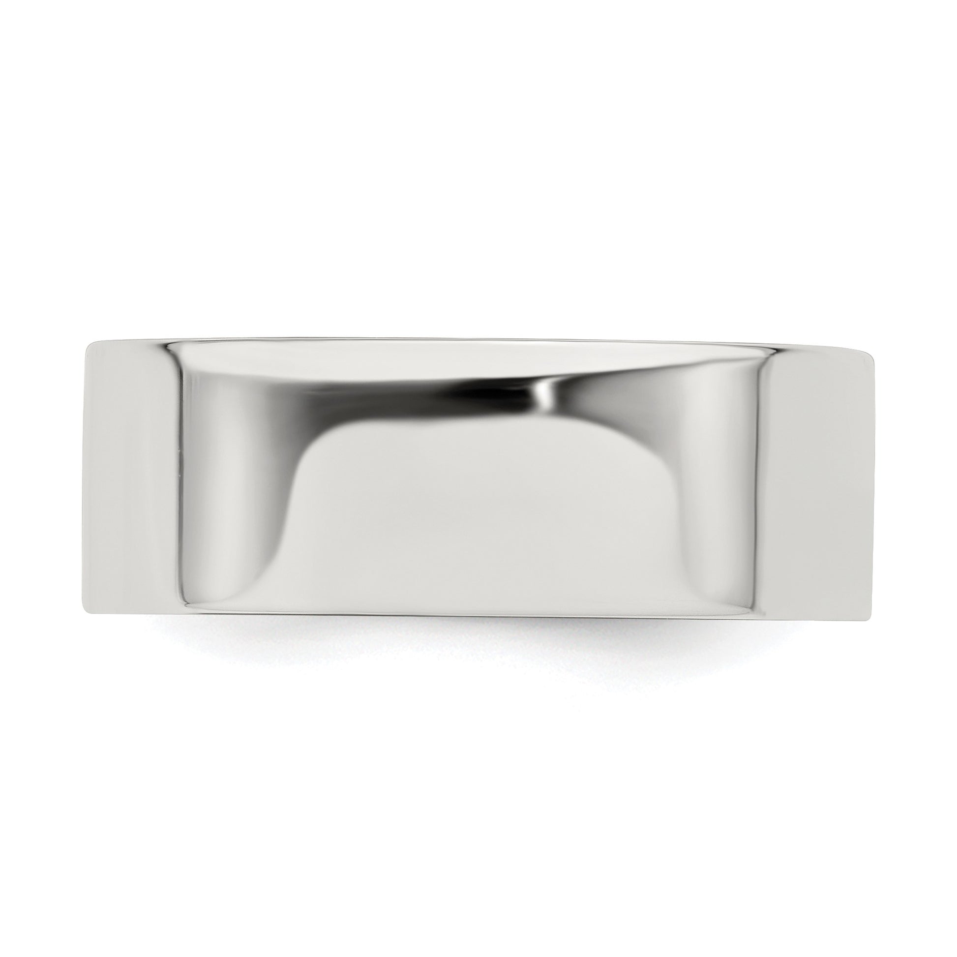 Sterling Silver 7mm Lightweight Flat Size 10 Band