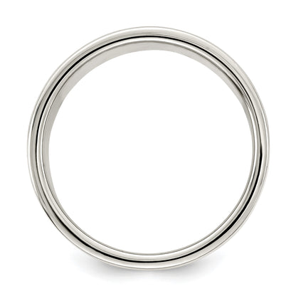 Sterling Silver 8mm Lightweight Flat Size 5 Band