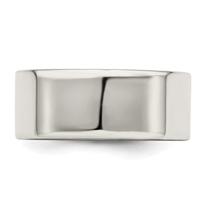 Sterling Silver 8mm Lightweight Flat Size 8 Band
