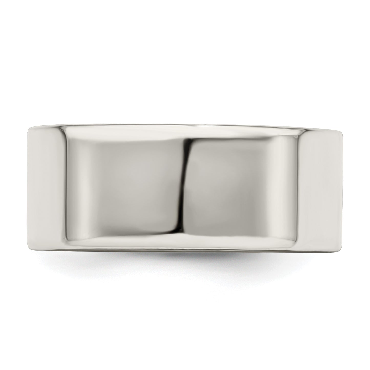 Sterling Silver 8mm Lightweight Flat Size 10 Band