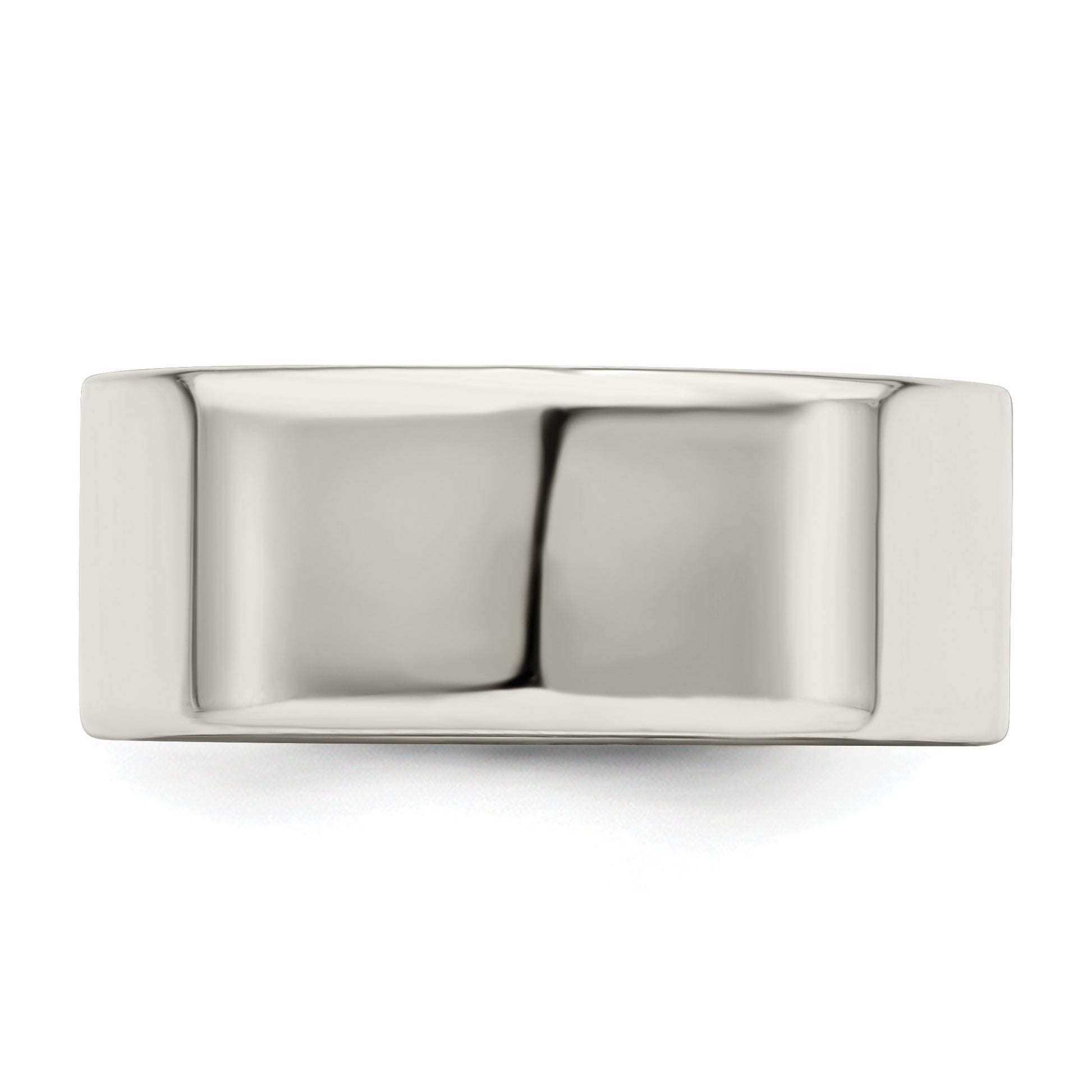Sterling Silver 8mm Lightweight Flat Size 10 Band