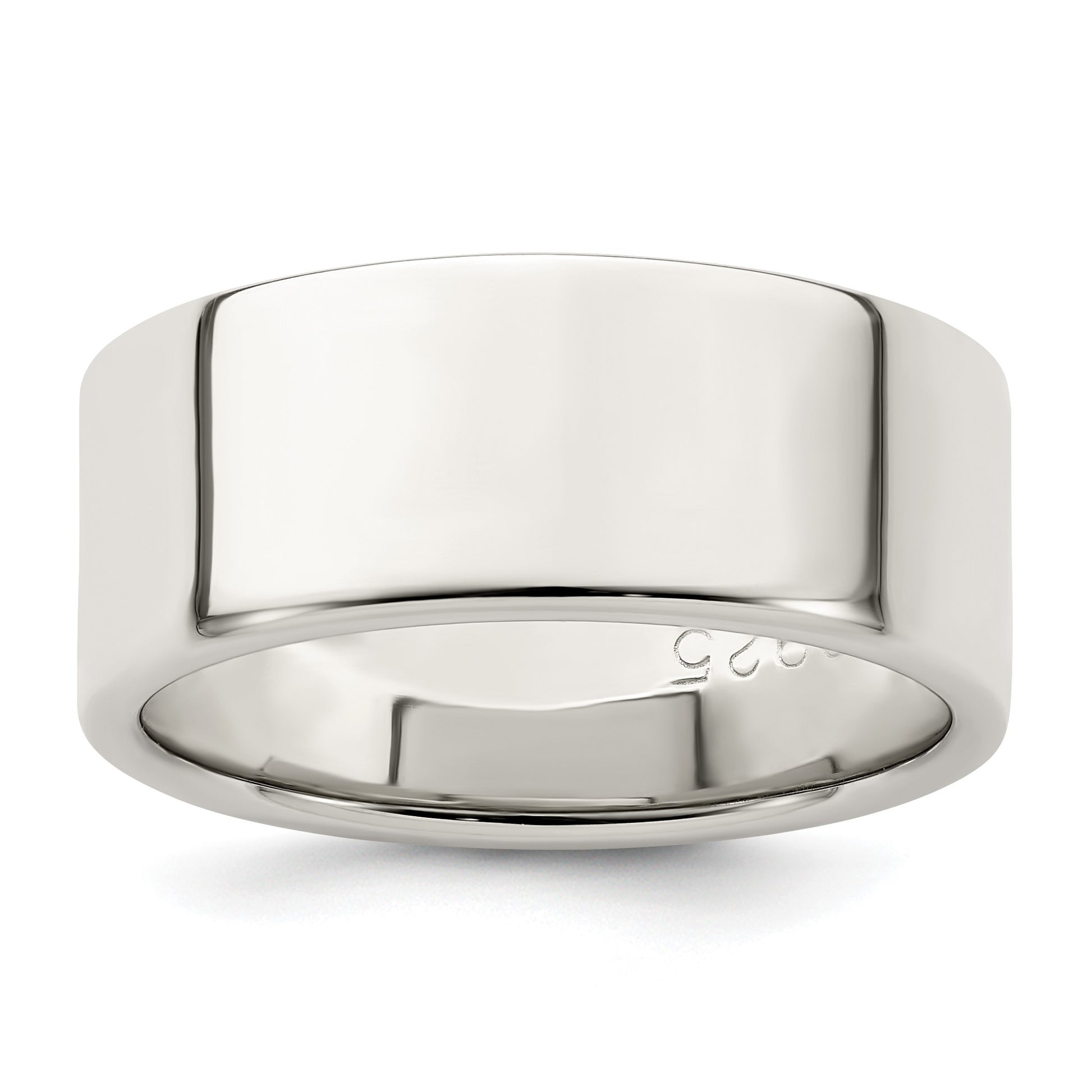 Sterling Silver 8mm Lightweight Flat Size 10 Band