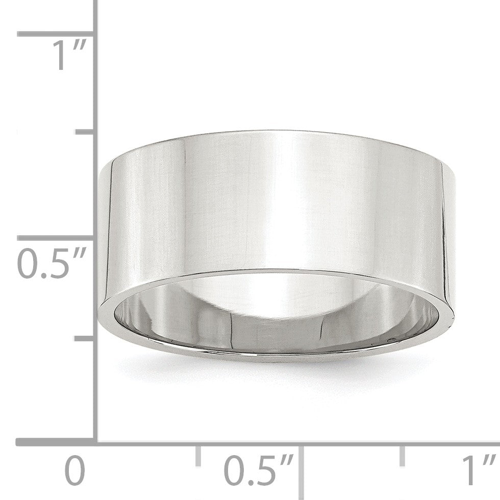 Sterling Silver 9mm Lightweight Flat Size 13.5 Band