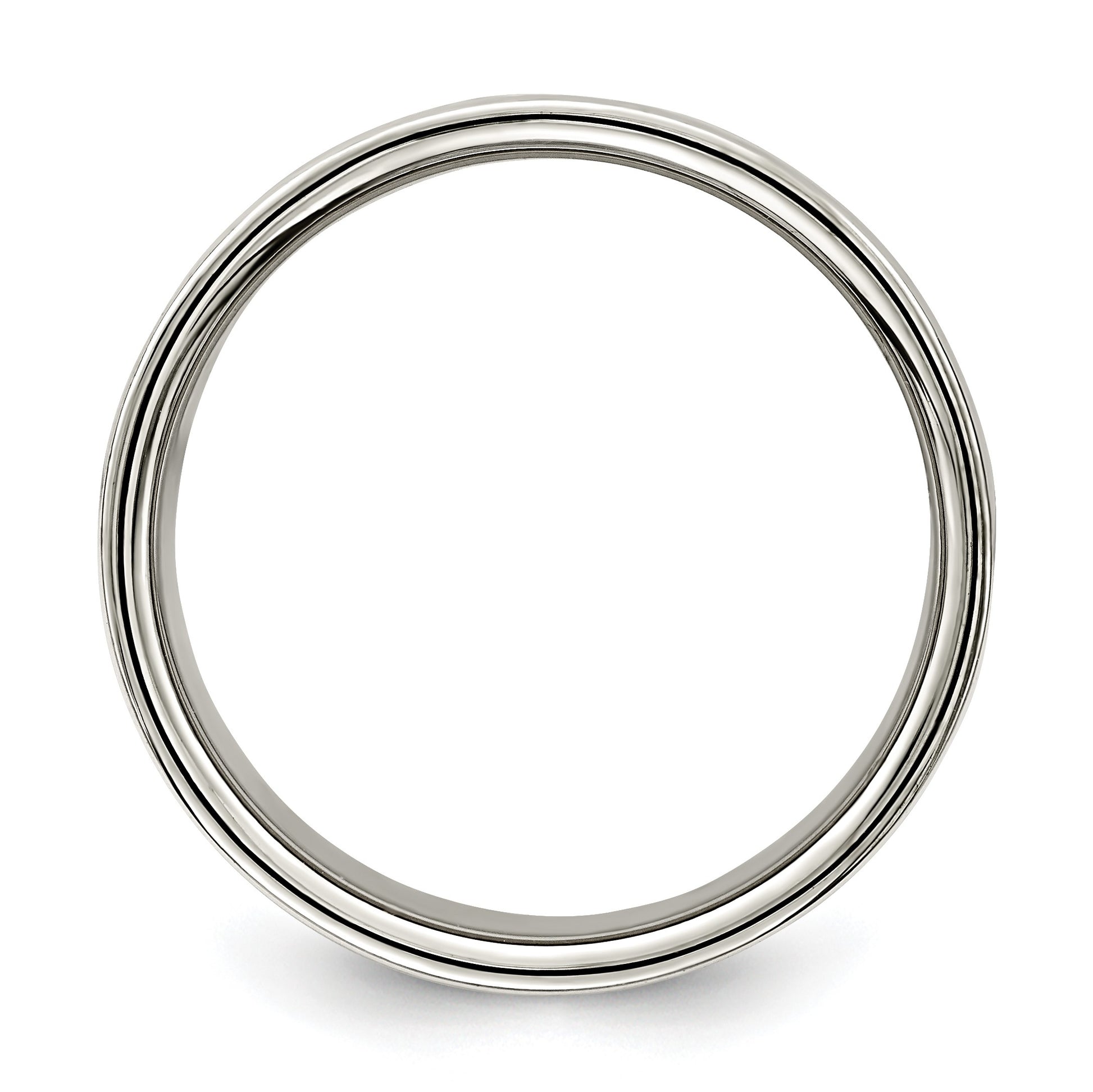 Sterling Silver 10mm Lightweight Flat Size 7.5 Band