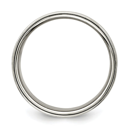 Sterling Silver 10mm Lightweight Flat Size 4 Band