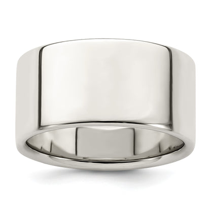 Sterling Silver 10mm Lightweight Flat Size 6 Band