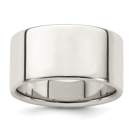 Sterling Silver 10mm Lightweight Flat Size 4 Band