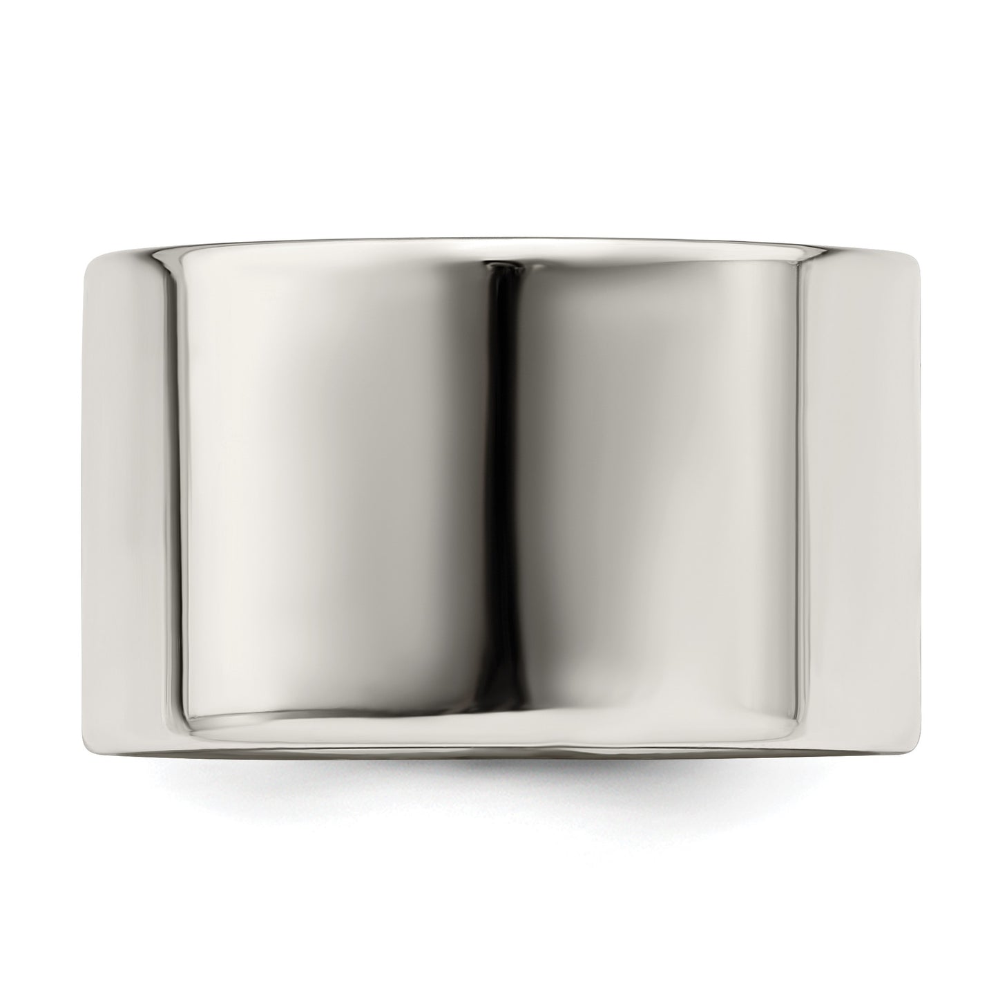 Sterling Silver 12mm Lightweight Flat Size 5 Band