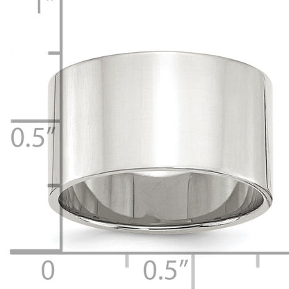 Sterling Silver 12mm Lightweight Flat Size 5 Band