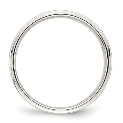 Sterling Silver 7mm Flat with Step Edge Size 13 Band