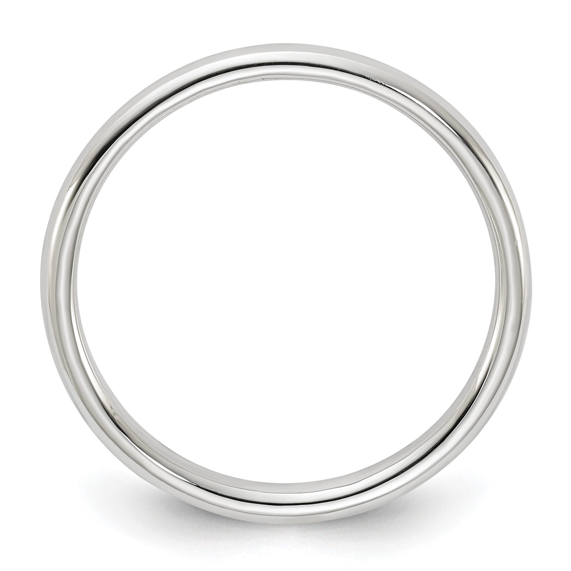 Sterling Silver 2mm Half Round Size 12 Band