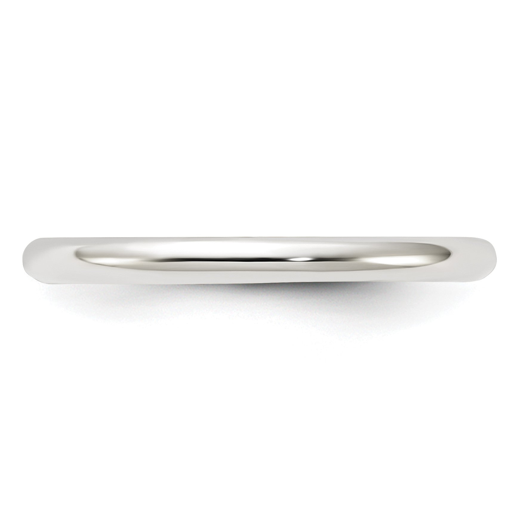 Sterling Silver 2mm Half Round Size 13 Band