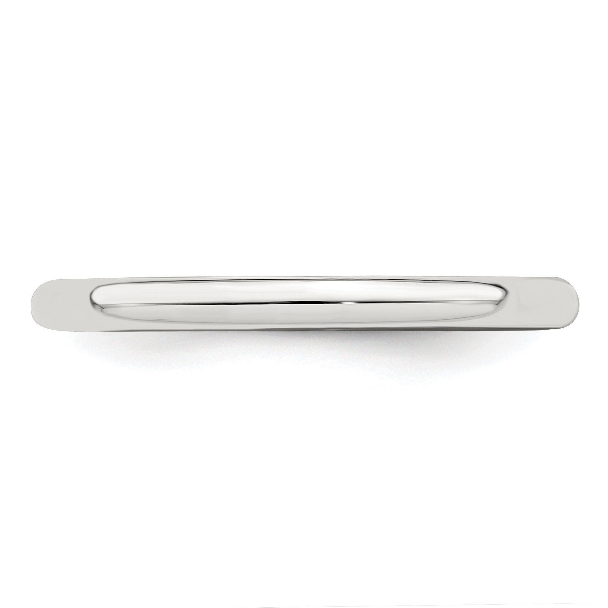 Sterling Silver 2mm Half Round Size 9 Band