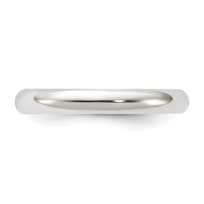 Sterling Silver 3mm Half Round Size 12.5 Band