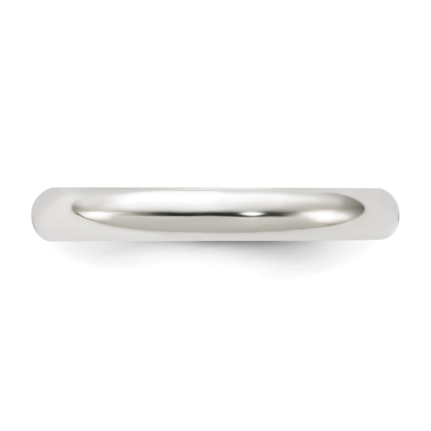 Sterling Silver 3mm Half Round Size 12 Band