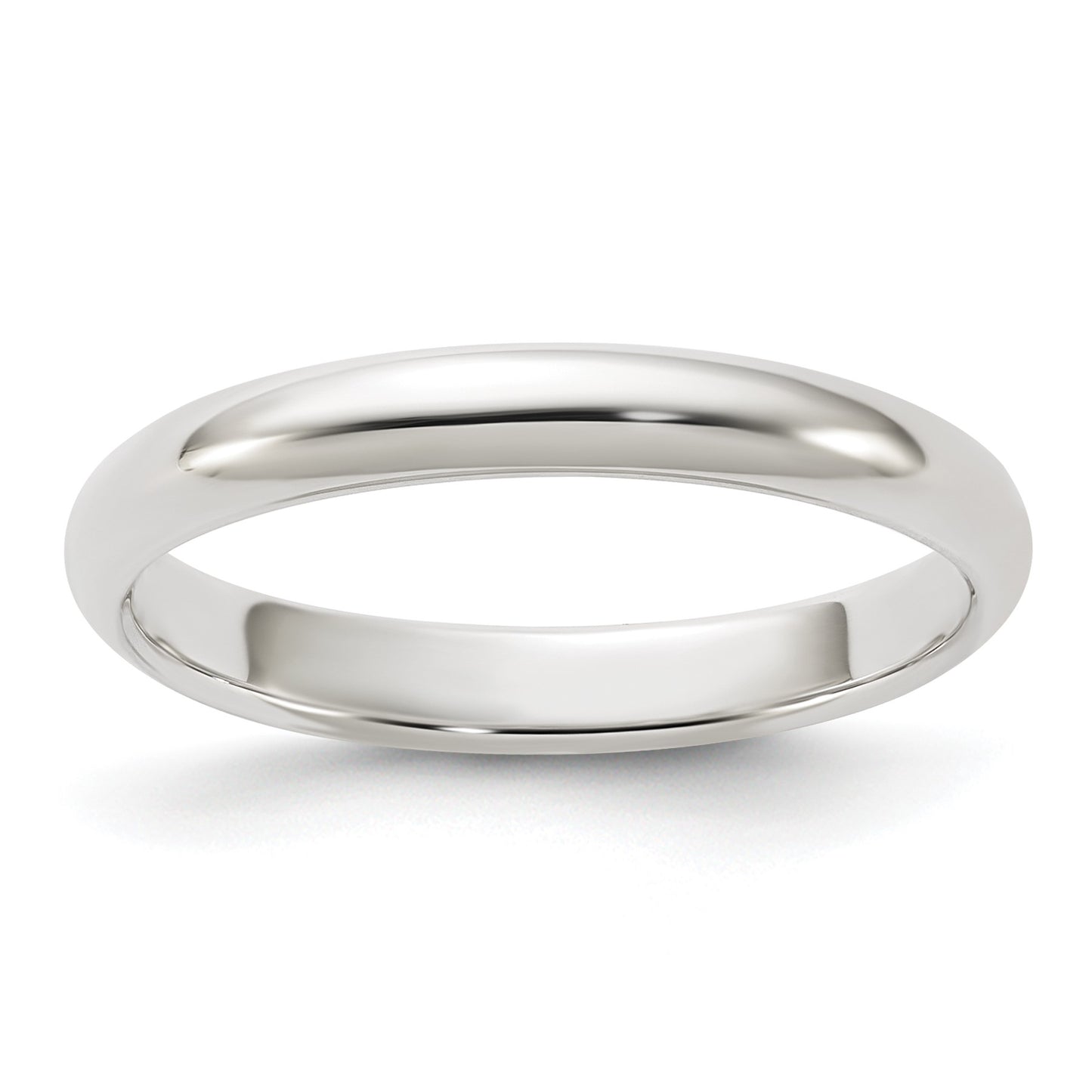 Sterling Silver 3mm Half Round Size 13.5 Band