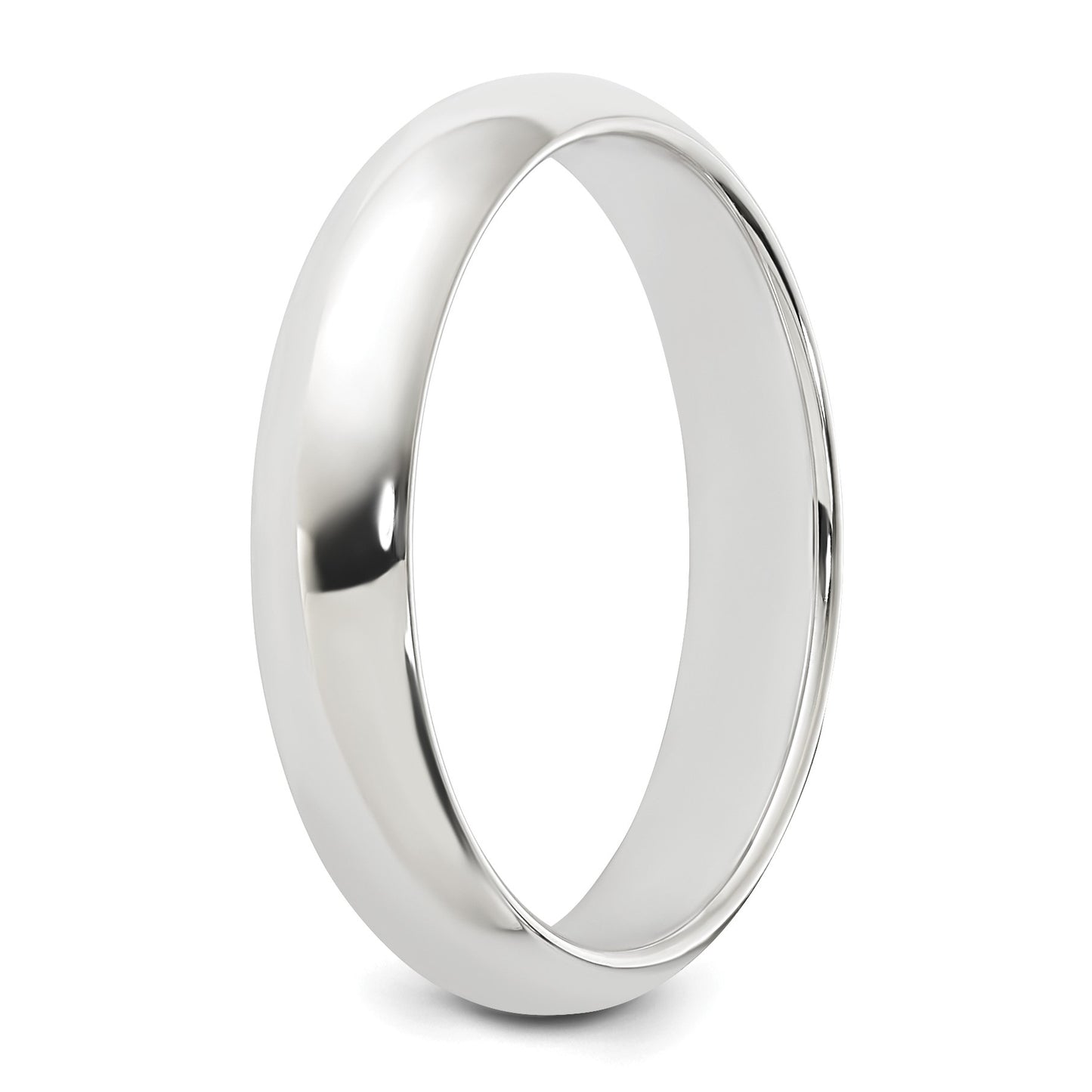 Sterling Silver 4mm Half Round Size 8.5 Band
