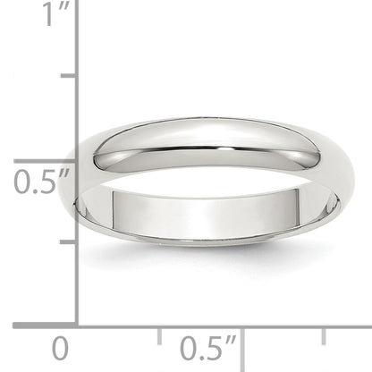 Sterling Silver 4mm Half Round Size 9.5 Band
