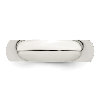 Sterling Silver 5mm Half Round Size 11.5 Band
