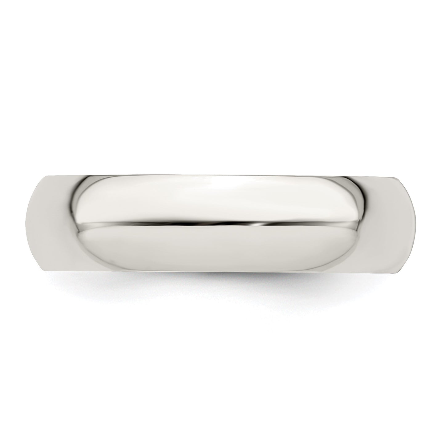 Sterling Silver 5mm Half Round Size 9 Band